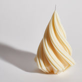 Swirl Christmas Tree Decorative Candle